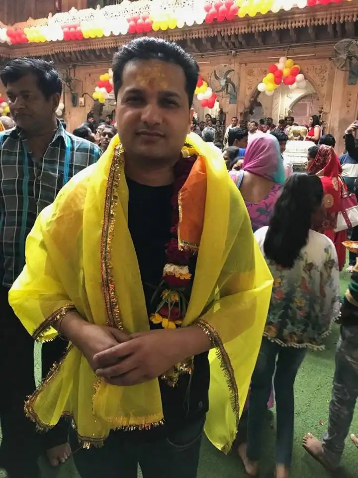 Gaurav at a temple festival